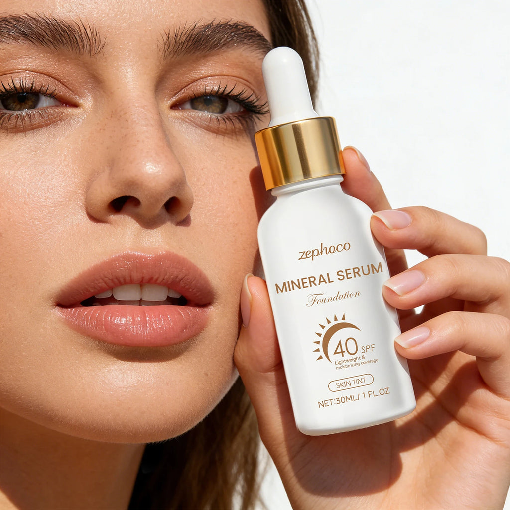 SPF 40 Sunscreen Liquid Foundation Isolation Cream Correct Skin Tone Reduce Dullness Conceal Pores Long Lasting Natural Face - AliExpress 66