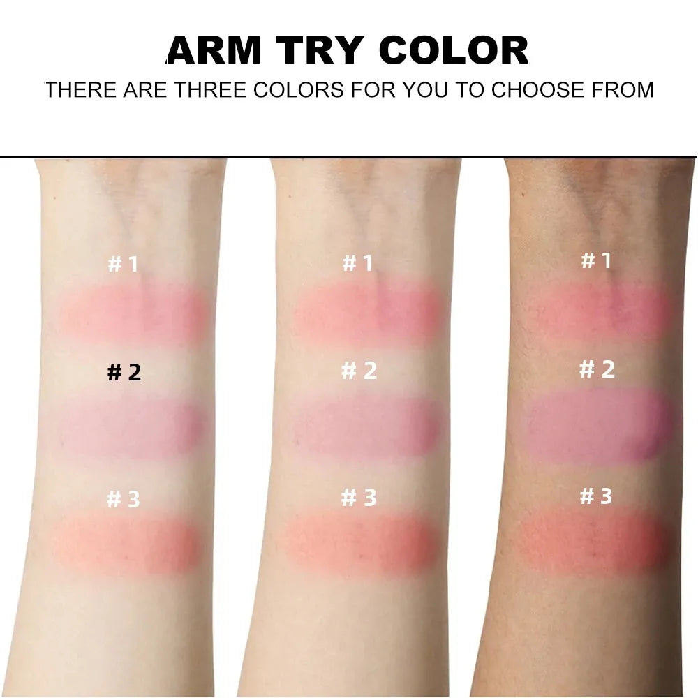 3 Color Blush Palette Waterproof Lightweight Breathable Long Lasting Smooth Baked Powder Blusher Correcting Foundation 60g - AliExpress 66