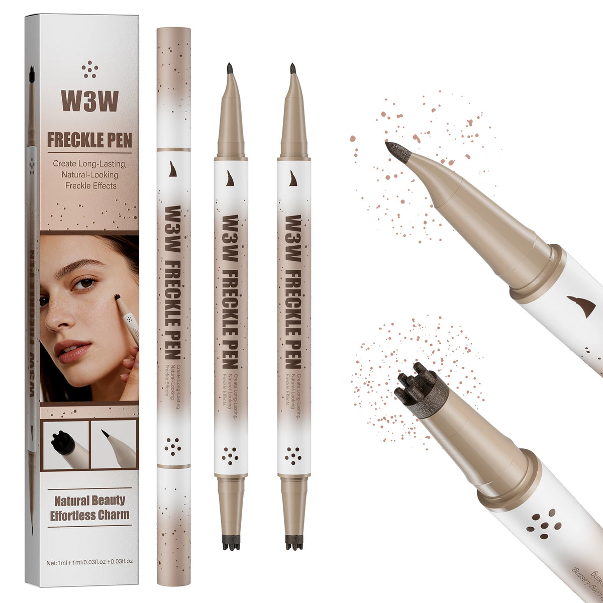 Waterproof Freckle Stamp Pen, Natural Lifelike Fake Freckle Pen, Long-Lasting Quick-Drying Smudge-Proof Makeup Pen - AliExpress 66