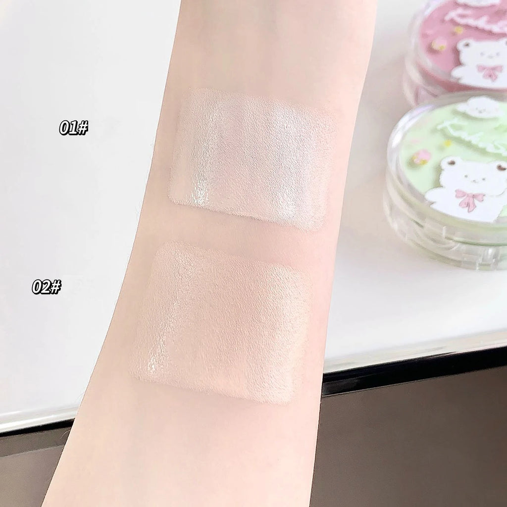 Air Cushion Base Makeup (Light Moisturizing Concealer, Whitening and Oil Controlling Female Base Makeup, and Durable Color Makeu