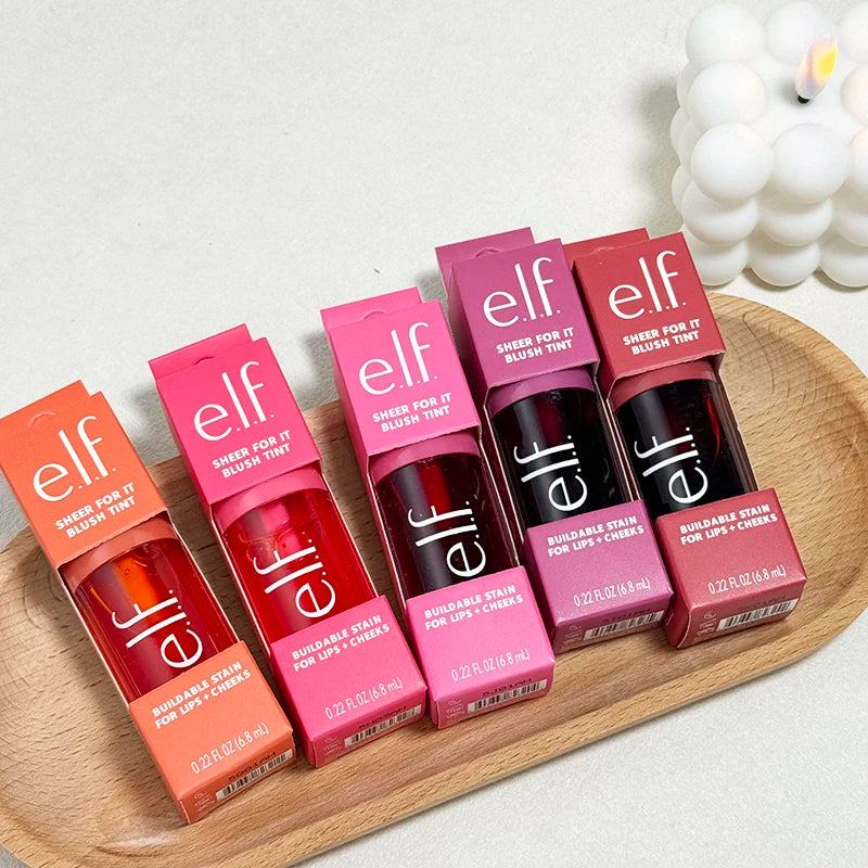 New ELF Liquid Blush Matte Sponge Head Blusher Natural Lasting Brighten Facial Contour Blush Tint Shapes Facial Contours Makeup