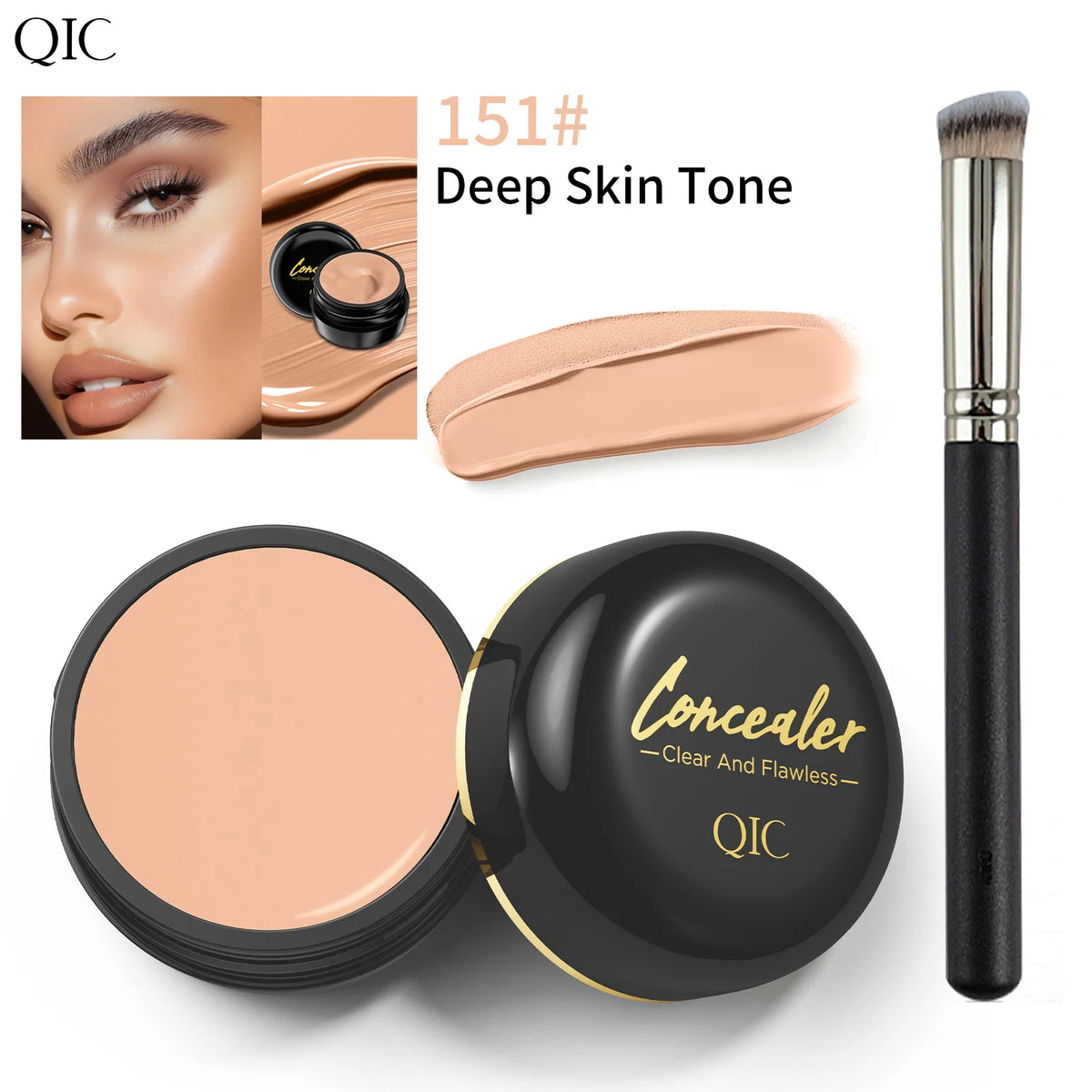 Hydrating Eye Brightening Concealer&Contour Cream-Full Coverage,Long Lasting,Correcting Eye Concealer for a Perfect Look Makeup - AliExpress 66