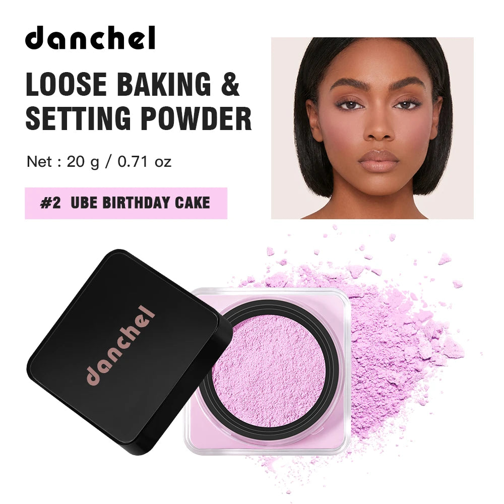 8 Shades Loose Baking Setting Powder Matte Oil Control Waterproof Sweat Resistant Longwear Brightening Face Cosmetic Blur Pores