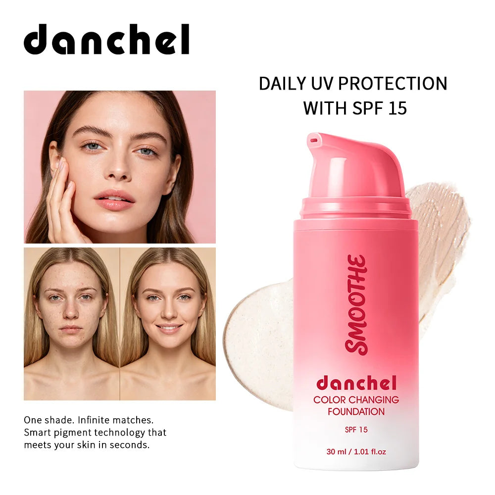 Color Changing Foundation Deep Moisturizing SPF15 Sun Protection Medium Coverage Smart Match Skin Color Natural Look Foundation - AliExpress 66