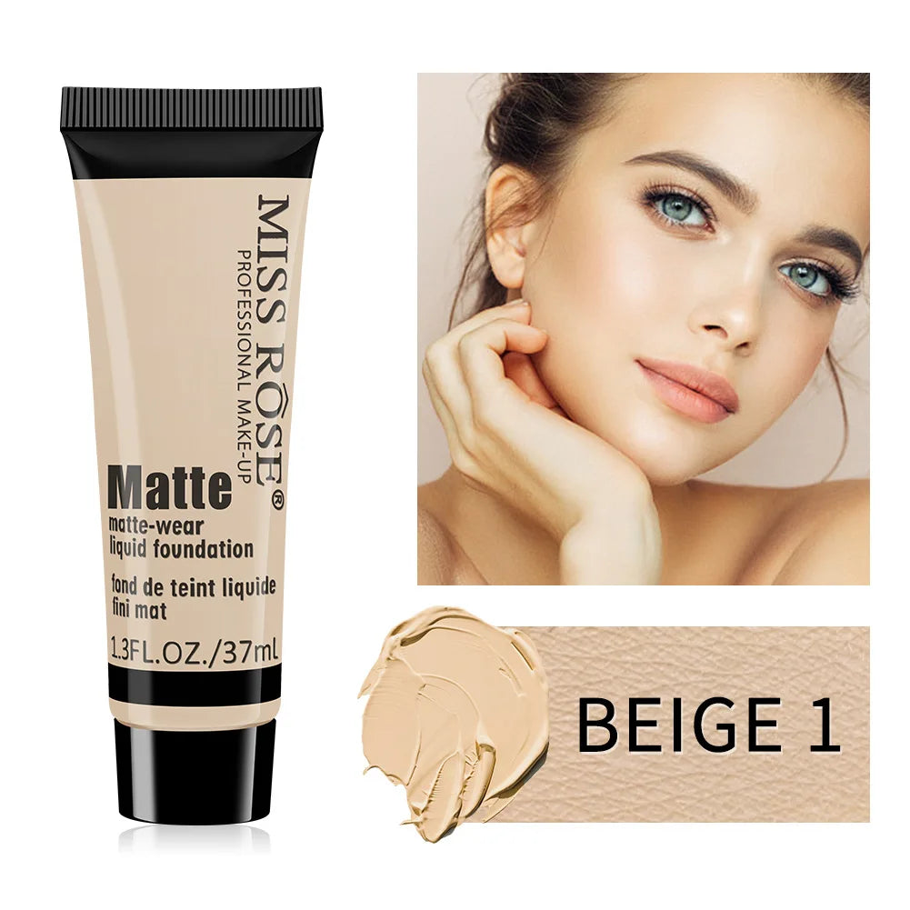 MISS ROSE Contour Liquid Foundation, High Coverage Long?lasting Concealing Cream Foundation Facial Base Makeup Cosmetics - AliExpress 66