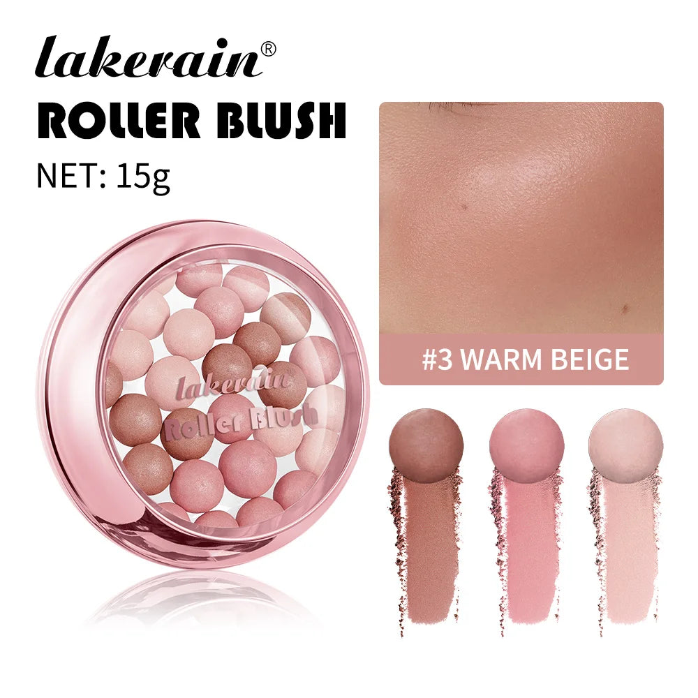 lakerain Spherical Blush Roll-on Natural Shimmer 6 Colors