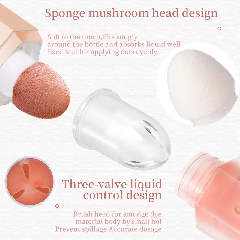 NOVO Oxygen Moisturizing Liquid Powder Blusher Is Smooth and Smooth, Easy To Push Away Daily Life Enhancing Color Makeup