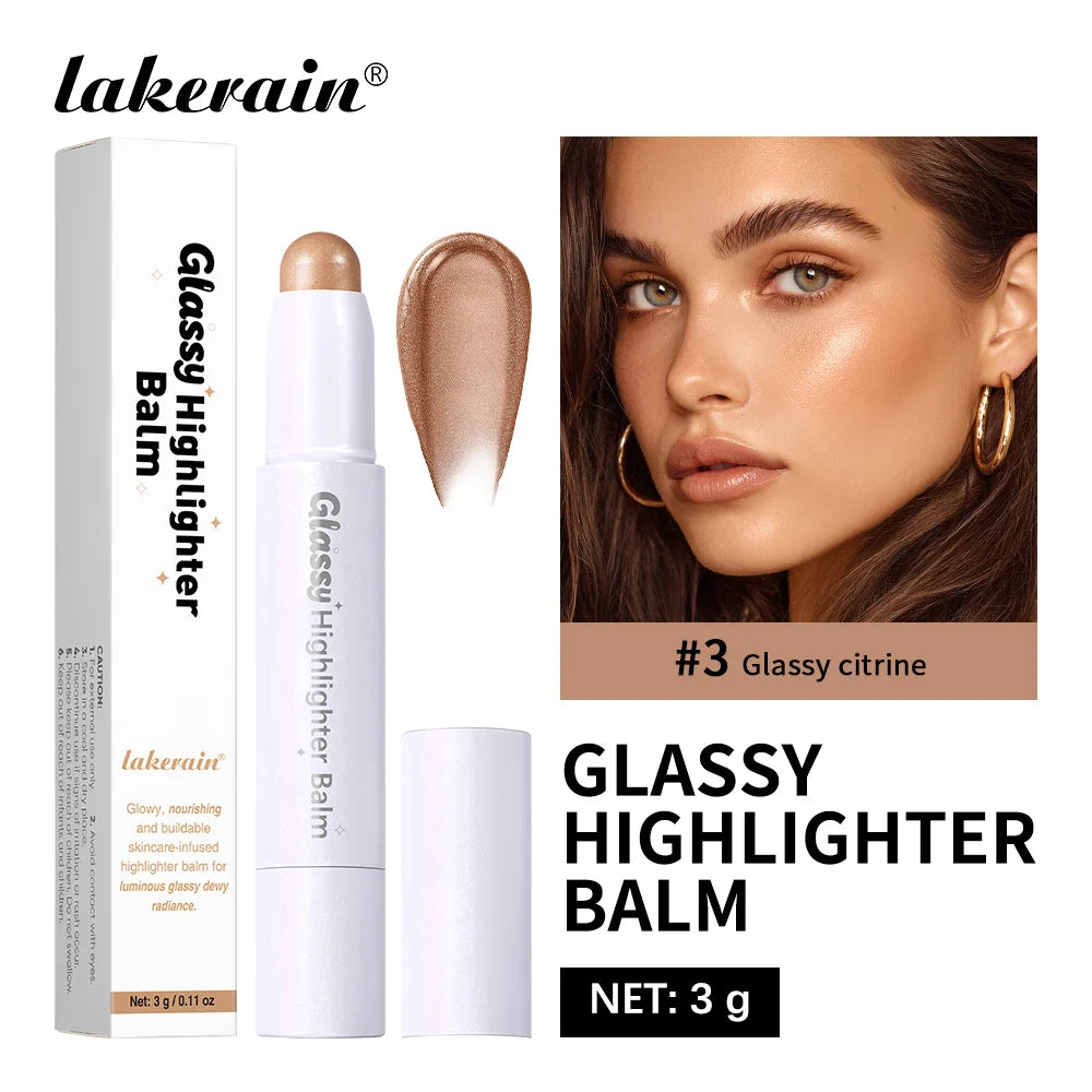 Glassy Highlighter Balm Brighten Complexion Deep Hydration Long Lasting Wear Highlighting Cream Eye Cheek Lip Body Glossy Pen - AliExpress 66