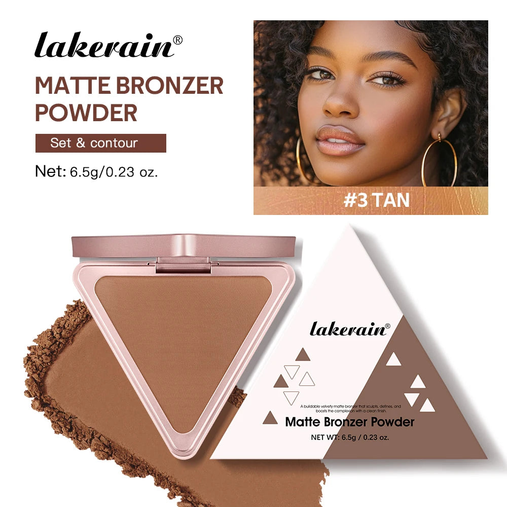 Matte Bronzer Powder Long-Lasting Makeup Effect Waterproof Sweatproof Setting Powder Oil Control Bronzers Smooth Face Makeup - AliExpress 66