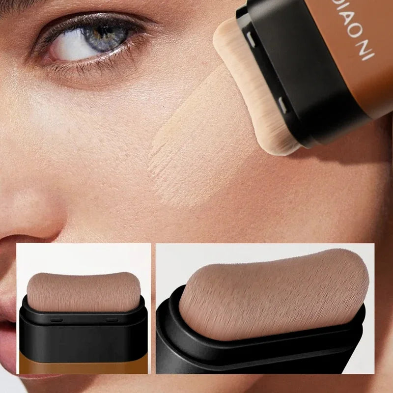 Matte Foundation Cream Stick Multi-Use Eraser Makeup Full Coverage Waterproof Lasting Oil-control Cover Acne Base With Brush - AliExpress 66
