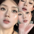 Herorange Shimmer Liquid Blush Highlighter, Dewy Watery Smooth Texture, Easy Blend Natural Brightening Daily Face Makeup