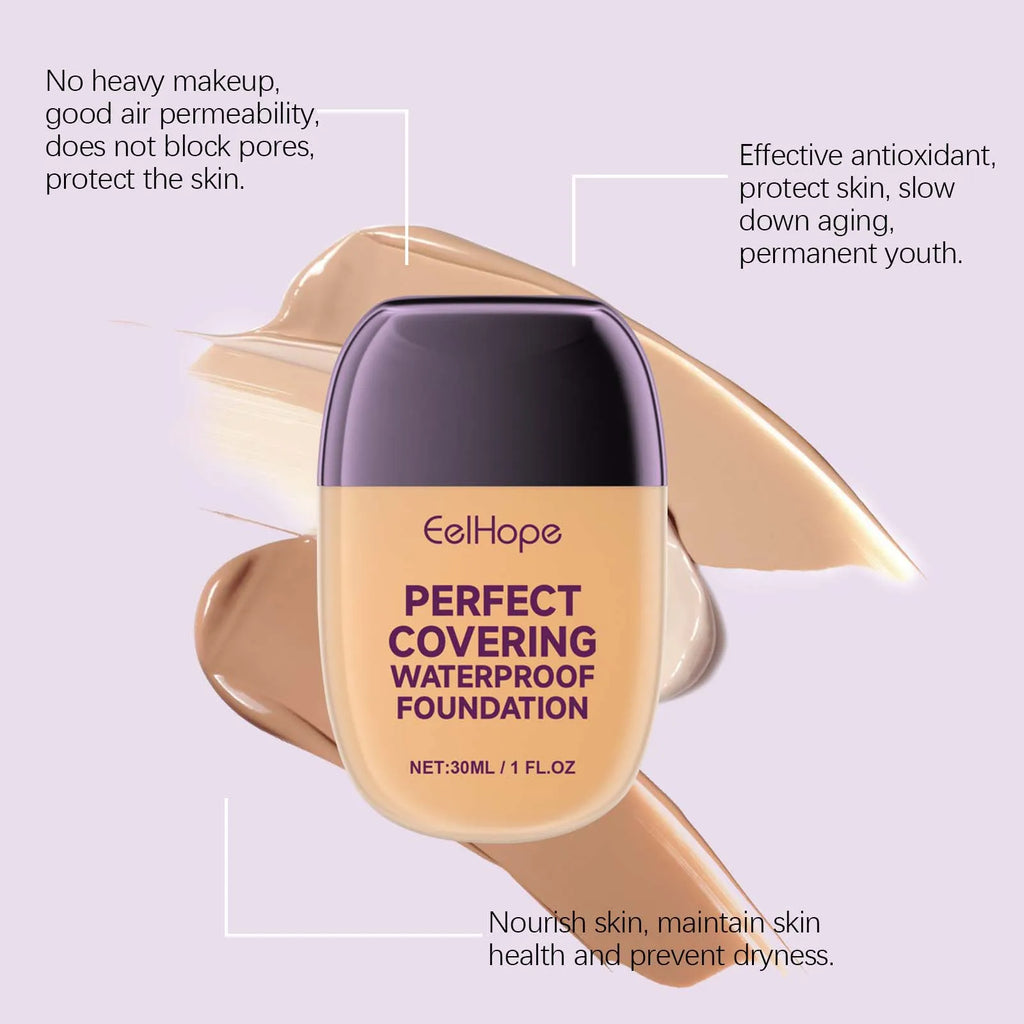 Perfect Covering Waterproof Oil Resistant Foundation Long Lasting Moisturizing Lightweight Breathable Face Makeup Concealer - AliExpress 66
