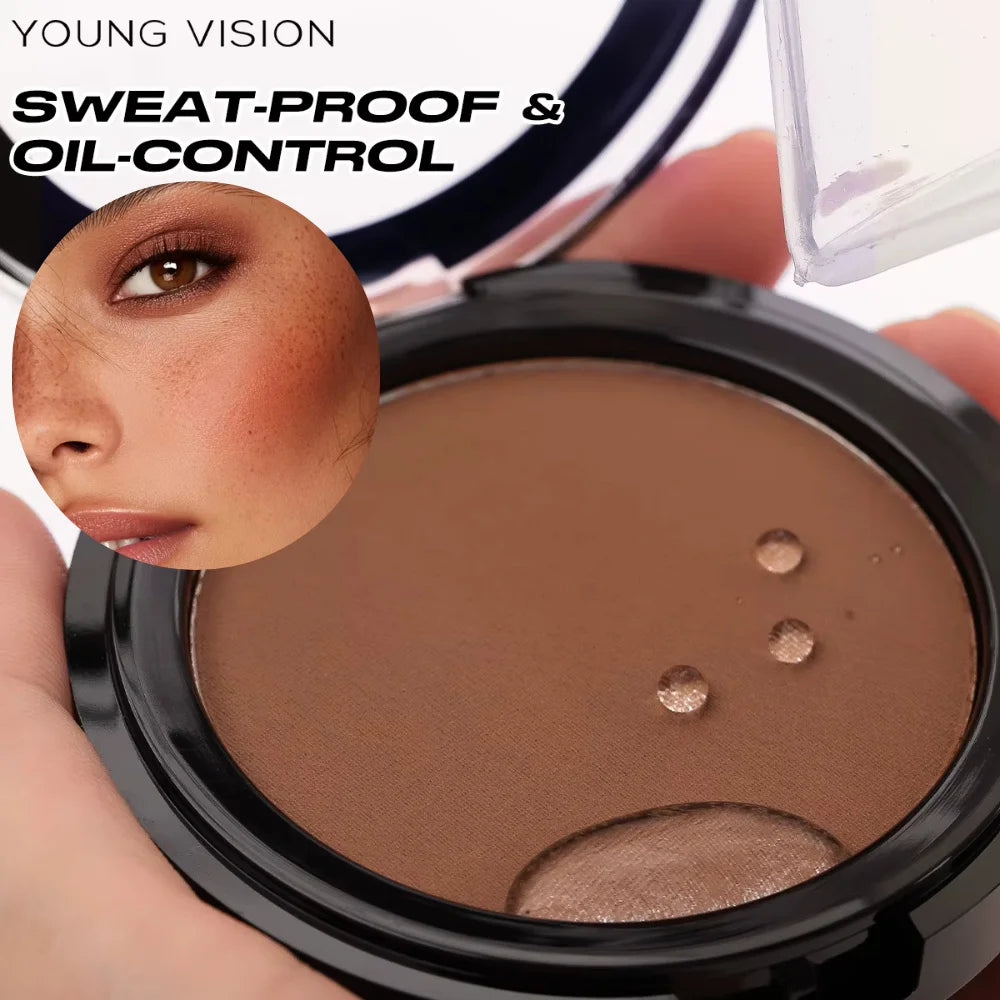 Woman makeup 6-Color Matte Bronze Powder Velvety Smooth Natural Setting Powder Makeup - AliExpress 66