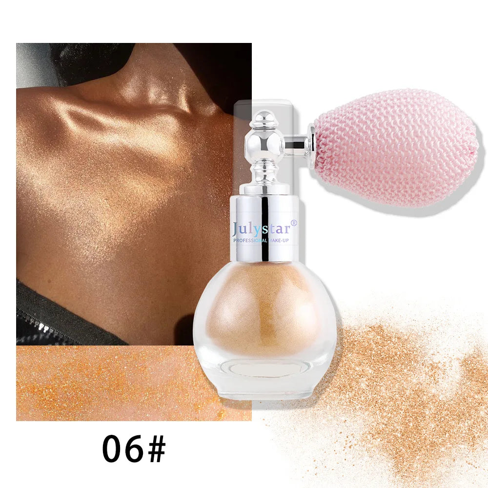 Popular Shimmer Liquid Highlighter Makeup Fine Glitter Brightening Cosmetic for Face Contour and Body Shiny Daily Party Make?up