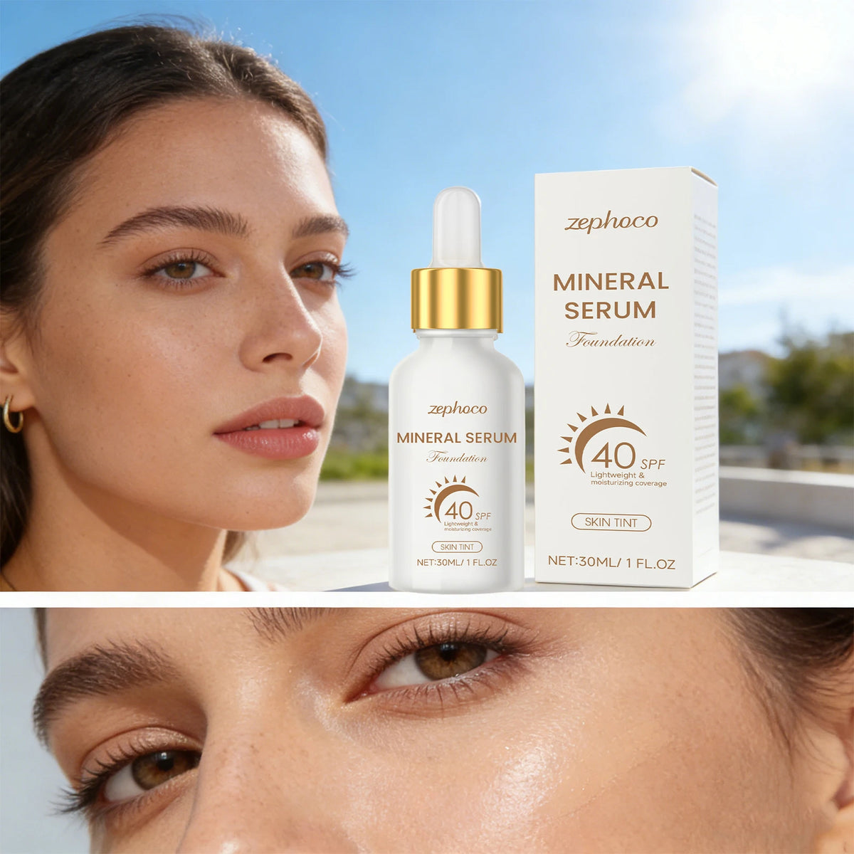 SPF 40 Sunscreen Liquid Foundation Isolation Cream Correct Skin Tone Reduce Dullness Conceal Pores Long Lasting Natural Face - AliExpress 66
