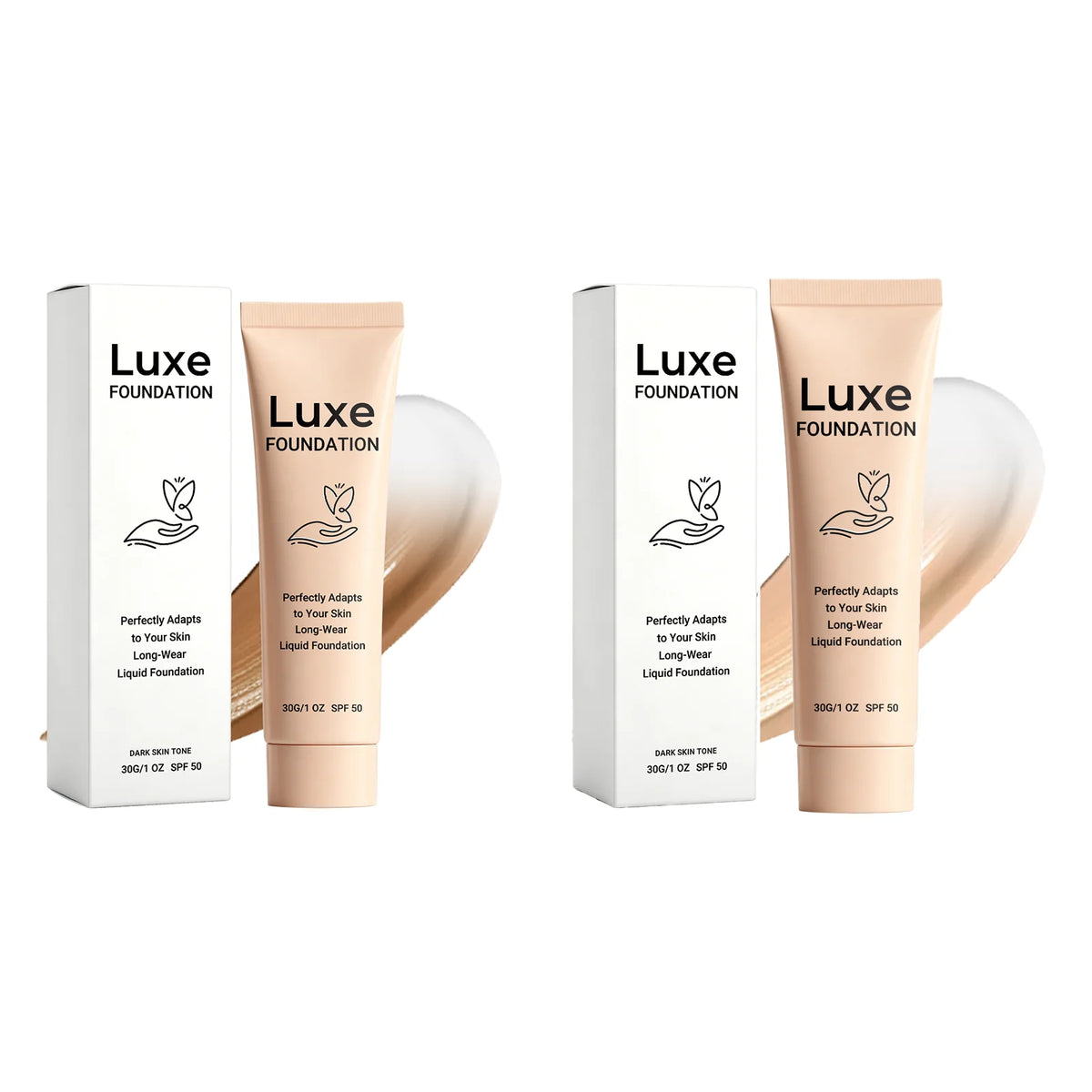 Luxe Foundation Color-Changing Liquid Foundation ¨C Smart Tone-Adaptive Base Makeup Natural Flawless Finish, Long-Wear & SPF50