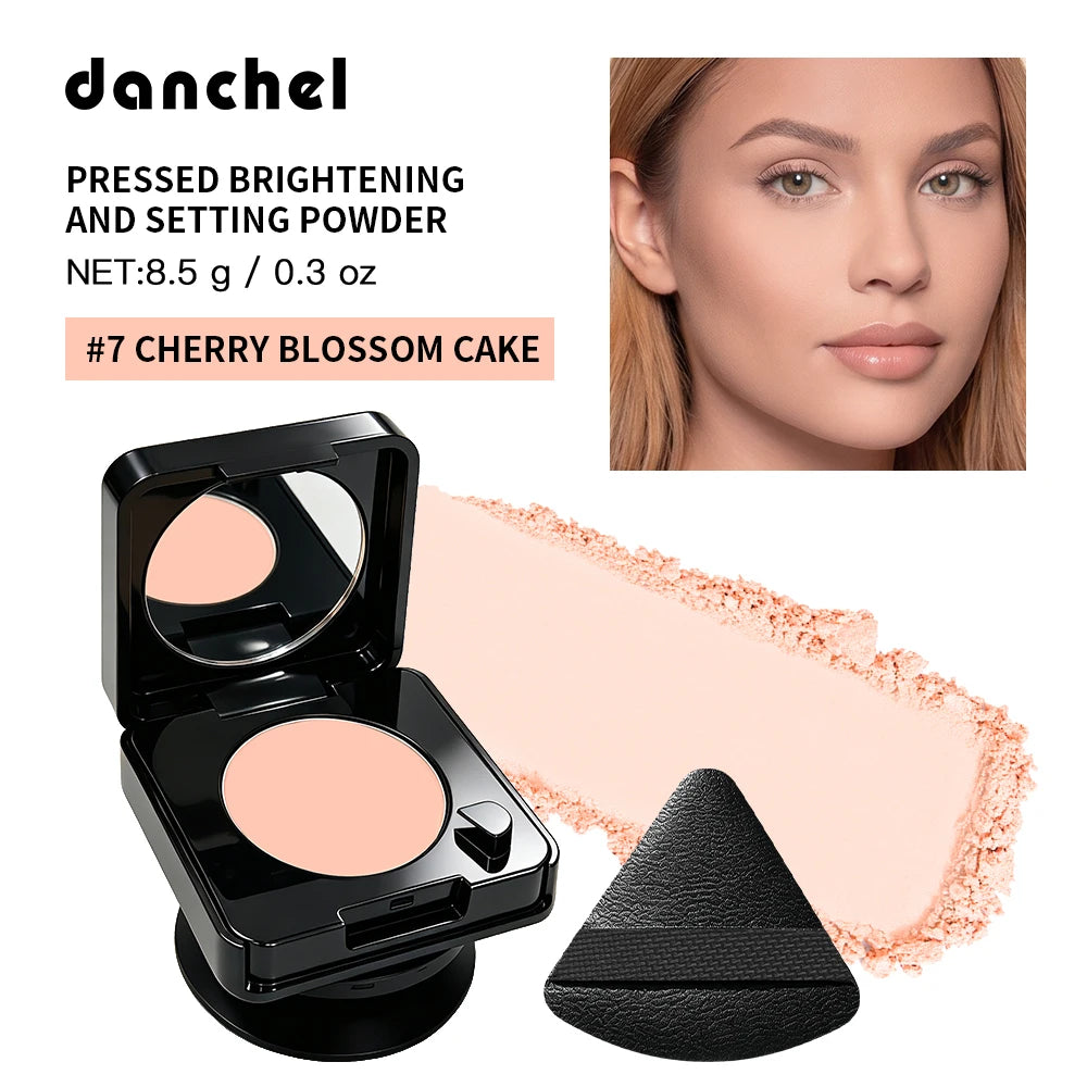 2-In-1 Oil Control & Makeup Setting Pressed Powder Long Lasting Blur Pores Matte Pressed Powder with Phone Grip Woman Cosmetics