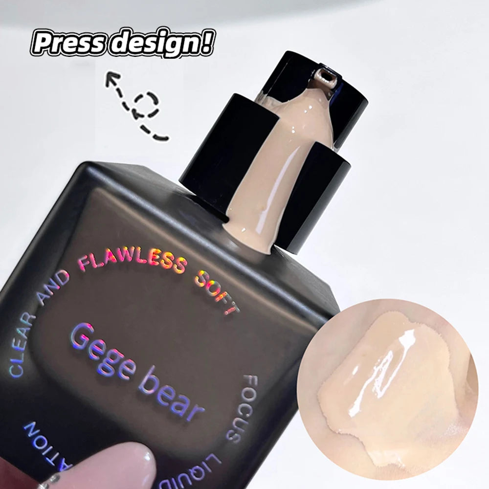 Gege Bear Clear Flawless Foundation, Natural, Hydrating, Long-Lasting, Coverage for Dry and Oily Skin Types to Even Skin Tone - AliExpress 66