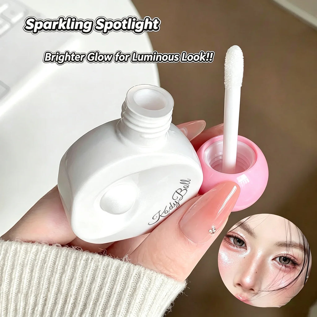 Kodyboll Glitter Diamond Liquid Highlighter Multiuse Shimmer Liquid Blush Water Gloss Face Brightener
