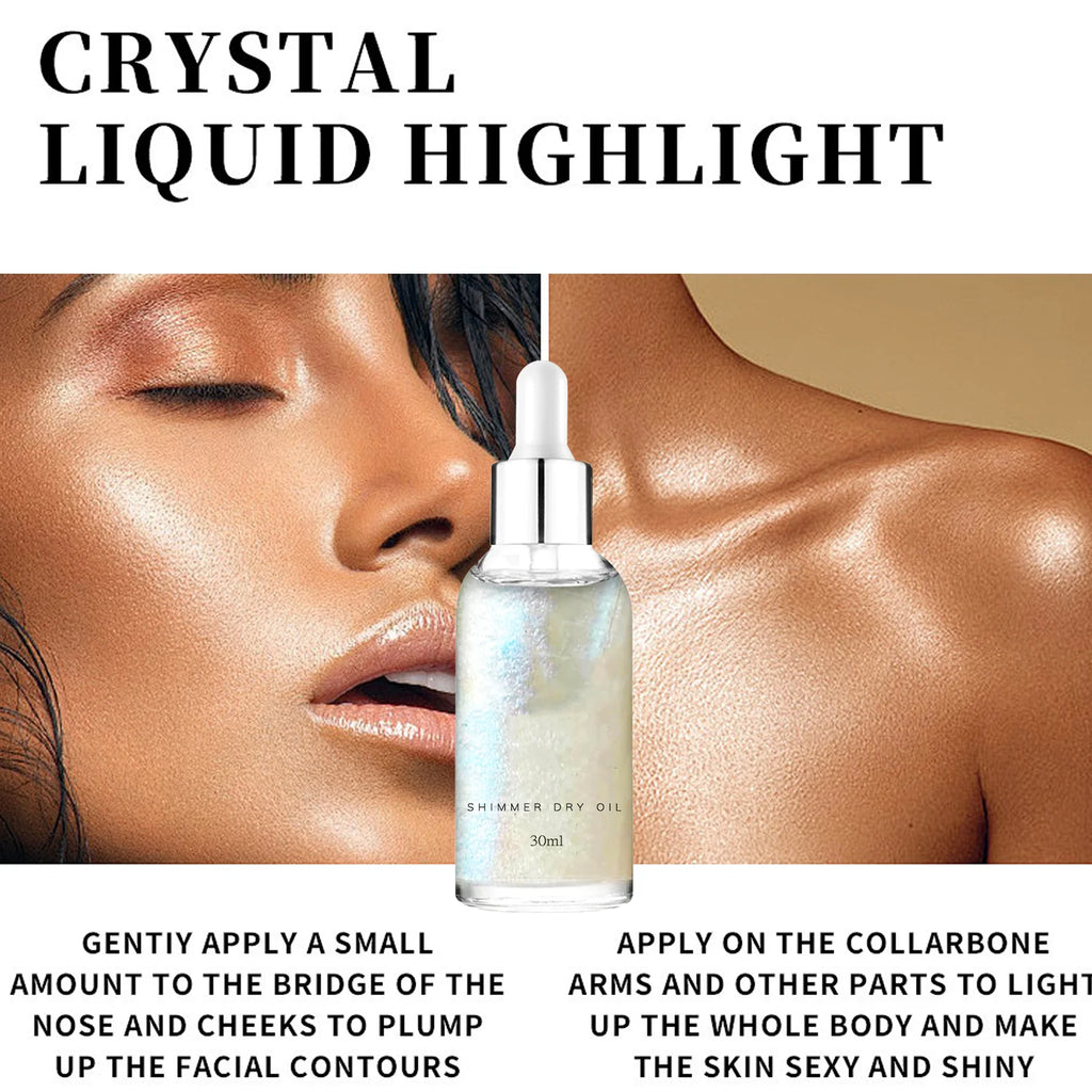 Liquid Highlighter Oil Makeup Cosmetic High Gloss Glitter Face Body Shimmer Highlighter Waterproof Long Lasting Women Beauty - AliExpress 66