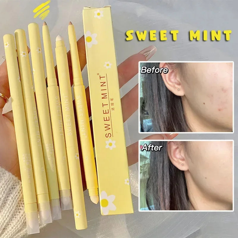 Full Cover Concealer Stick Pencil Conceal Spot Blemish Cream Foundation Waterproof Double-ended Contour Makeup Tool Cosmetic - AliExpress 66