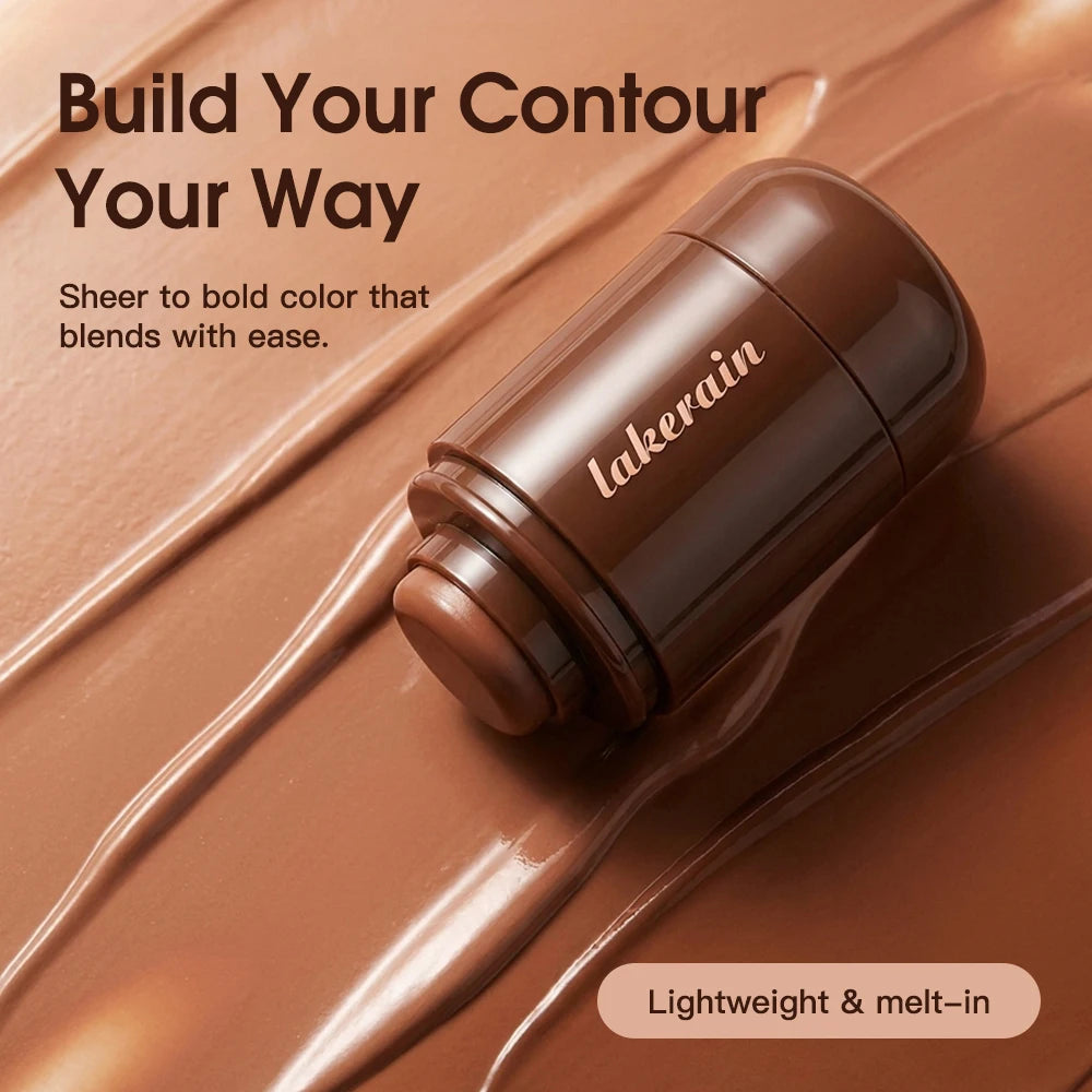 Lakerain Bronze Contour Stick Hydrates Smooths Skin Create Dimensional Effect Long-lasting Natural Makeup Effect Contour Stick