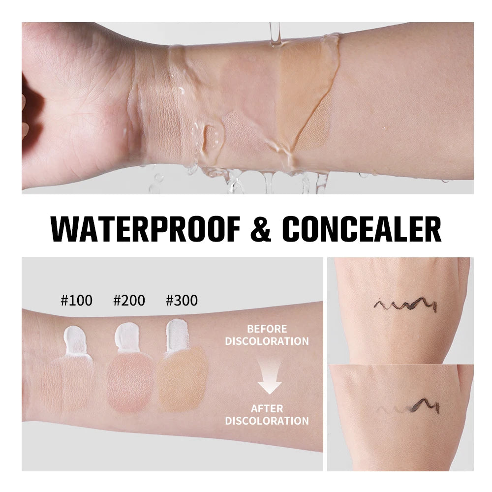 Lakerain Color Changing Liquid Foundation Brightening Moisturizing Skin SPF 15 Sunscreen Natural Even Skin Tone Slight Concealer - AliExpress 66