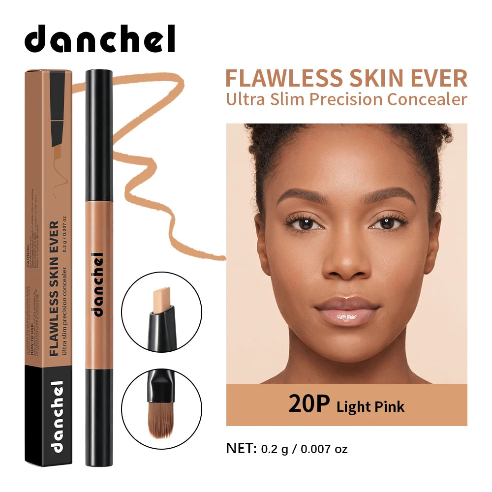 Flawless Skin Precision Concealer Dual-head Design Natural Skin Finish Precision Cover Redness,Spots,Dark Circles Concealer Pen - AliExpress 66