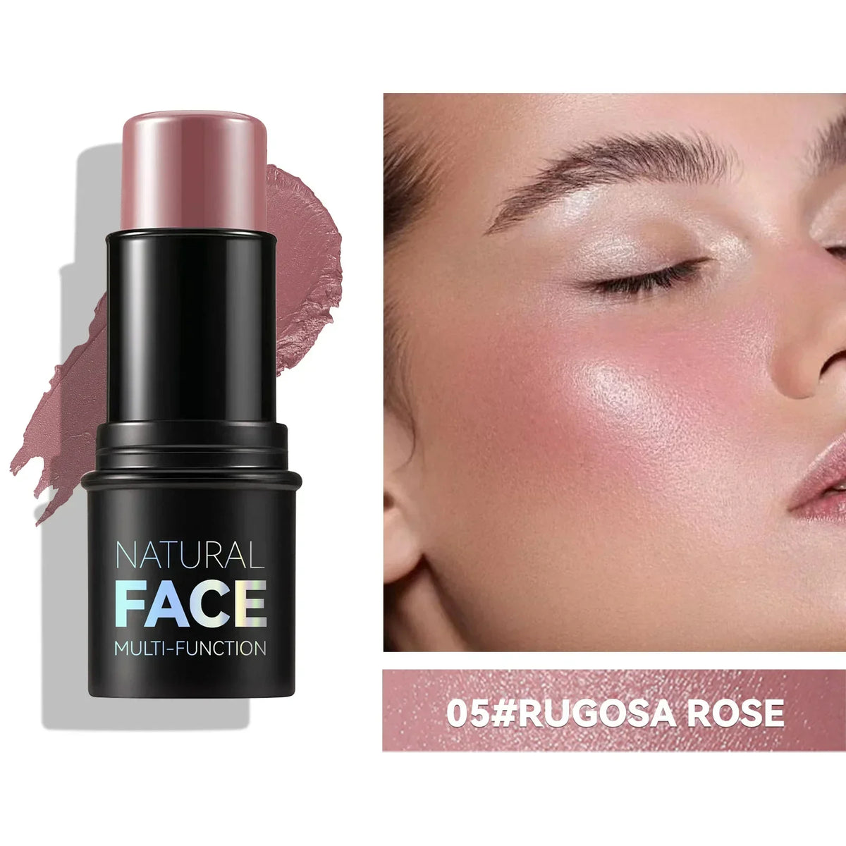 Makeup Face Cream Contour Sticks,Shades with Highlighter & Bronzer & Blush, Non-greasy and Water-resistant Face Contouring Pen - AliExpress 66