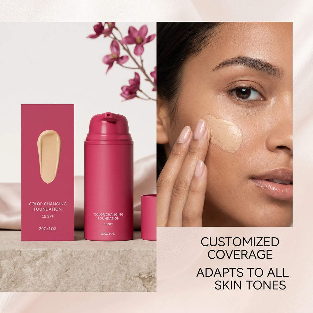 Color Changing Foundation Natural Color Spf15 Sun Protection Makeup Full Coverage Even Skin Tone Lightweight Moisturizing Makeup - AliExpress 66