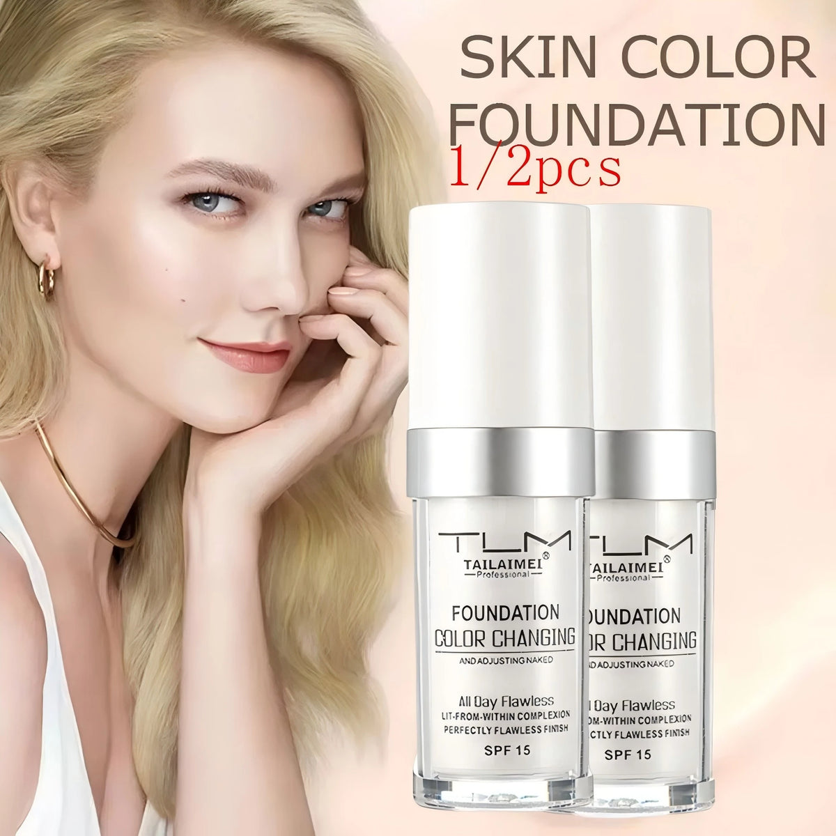 1/2PCS 30ml Tinted Moisturizer Lightweight Sheer Foundation SPF Skin Tint for Hydration Sun Protection Rejuvenating Coverage - AliExpress 66