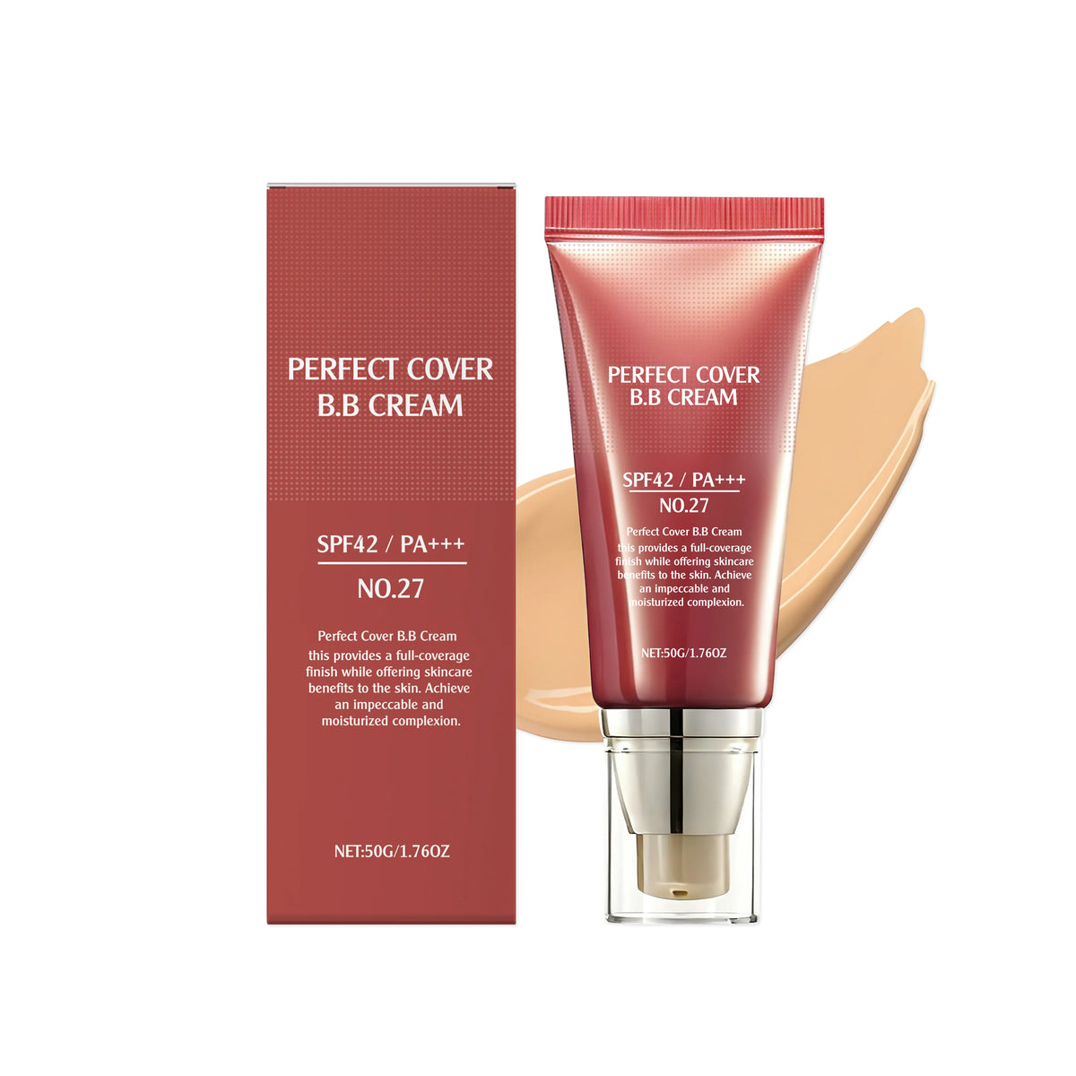 BB Cream SPF 42 PA +++ Tinted Moisturizer for Face Full Coverage Concealer Liquid Foundation Makeup for Dark Circles Fine Lines - AliExpress 66