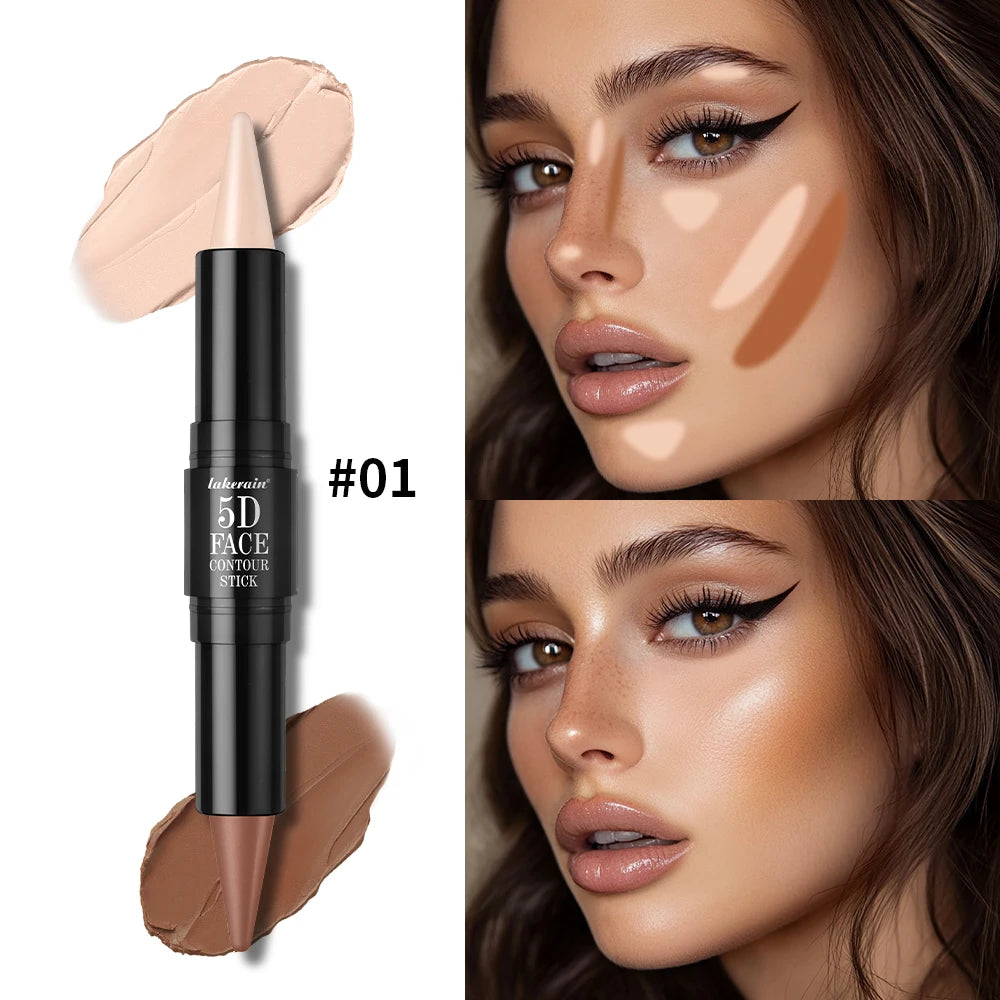 Dual Ended Contour Stick Foundation Concealer Long Lasting Dark Circle Correcting Contour Concealer Makeup Highlighter Cosmetics - AliExpress 66