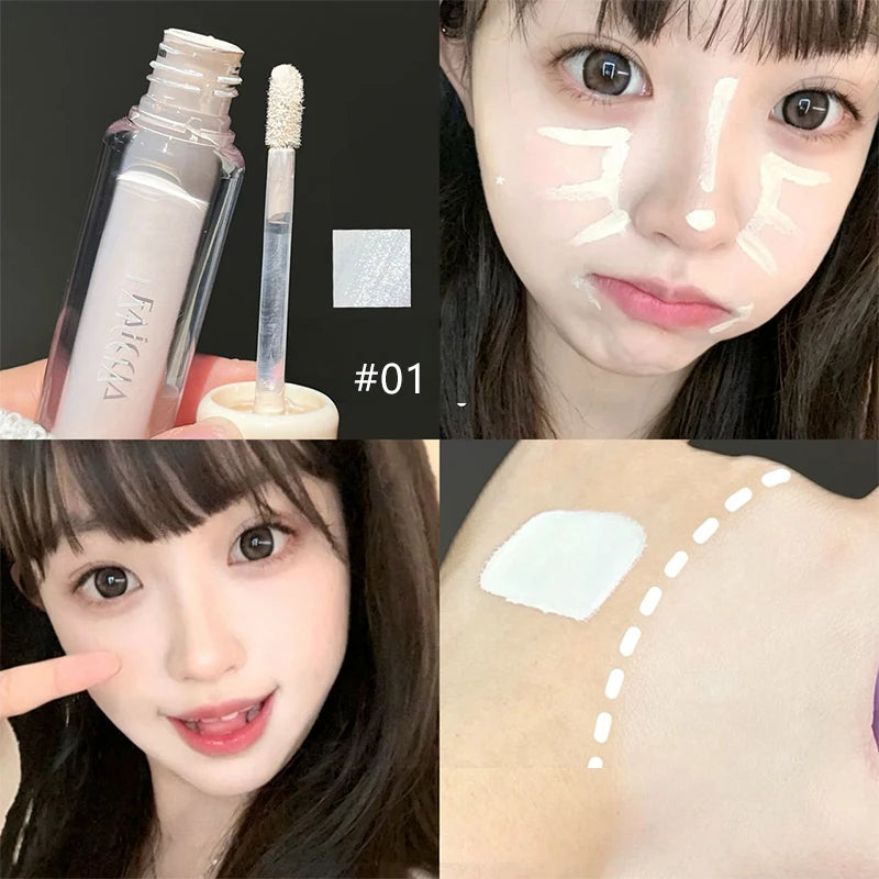 4 Colors Brightening Concealer Liquid Coverage for Dark Circles & Spots Lasting Lightweight Hydrating Foundation Face Makeup - AliExpress 66