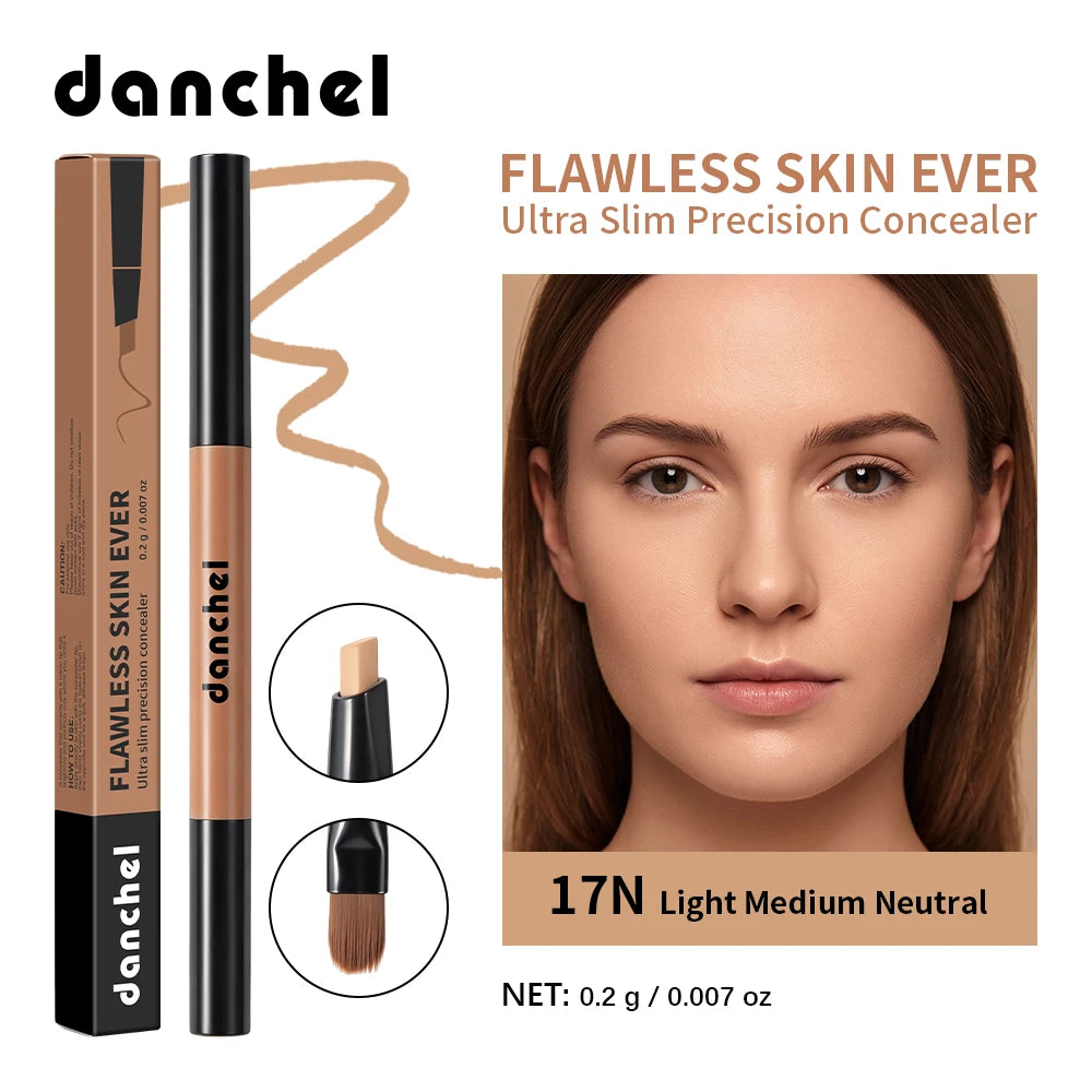 Flawless Skin Precision Concealer Dual-head Design Natural Skin Finish Precision Cover Redness,Spots,Dark Circles Concealer Pen - AliExpress 66