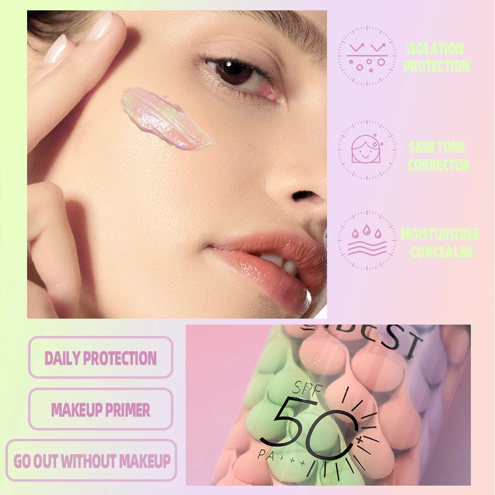 Hot Makeup Set 3 PCS Three Color Liquid Concealer Mixed Isolation Lotion Moisturizing Skin Brightening Primer Base Foundation - AliExpress 66