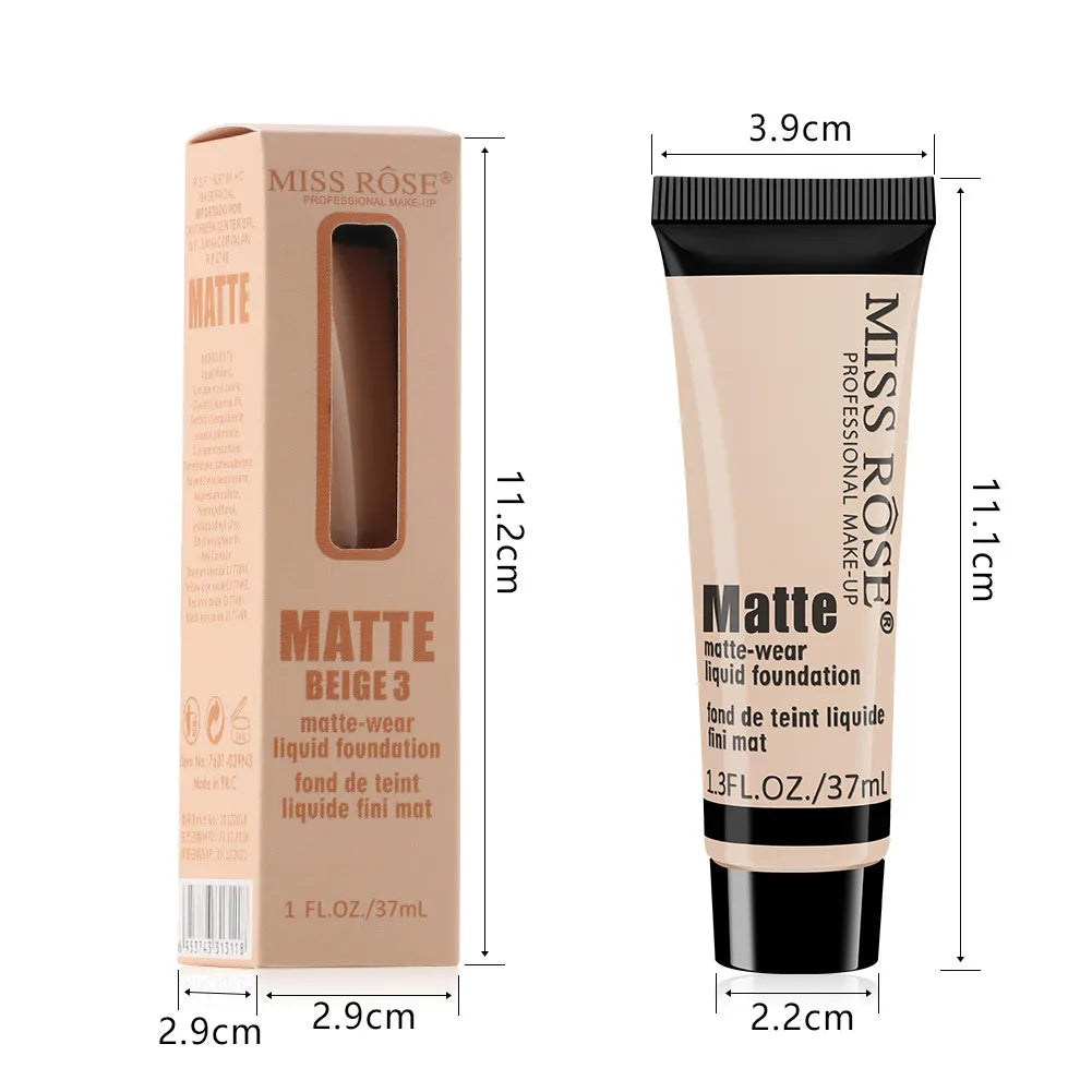MISS ROSE Contour Liquid Foundation, High Coverage Long?lasting Concealing Cream Foundation Facial Base Makeup Cosmetics - AliExpress 66