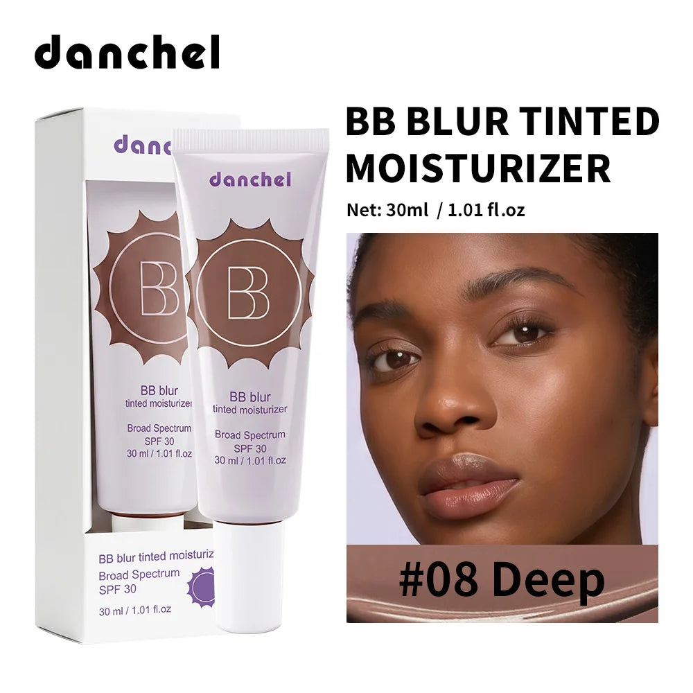 BB Blur Tinted Moisturizer 12h Natural Matte Finish Medium Coverage SPF30 Sun Protection Evens Skin Texture Blurring Cream
