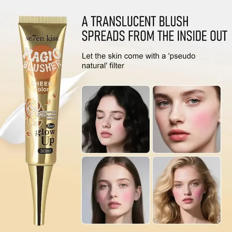 Gradient Color Changing Blush Cream Waterproof Liquid Blusher Smooth Contour Face Makeup Long Lasting Cosmetics - AliExpress 66