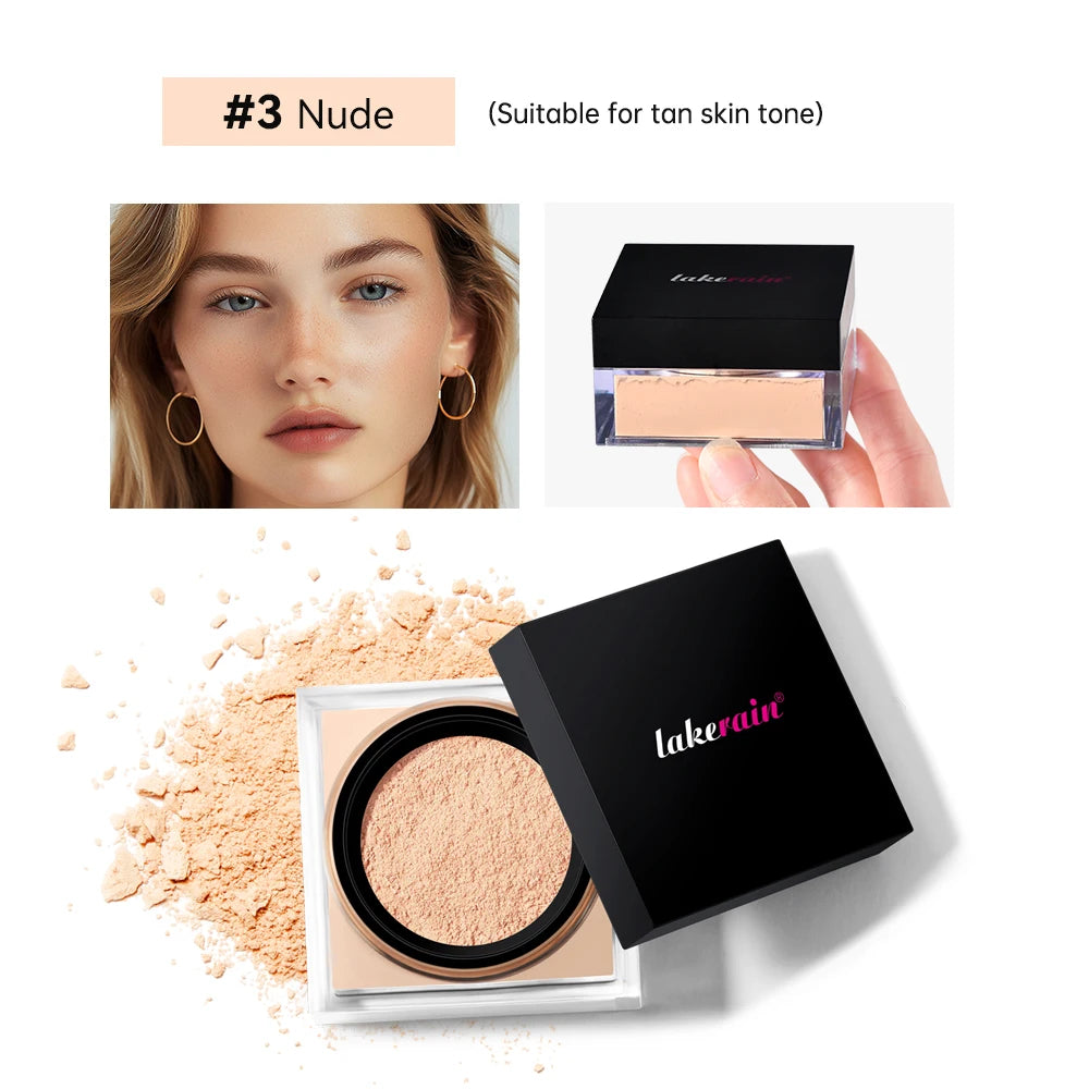 2 Count Loose Setting Powder & Brush Long Lasting Waterproof Oil Control Matte Natural Brightening Face Powder Cosmetics - AliExpress 66