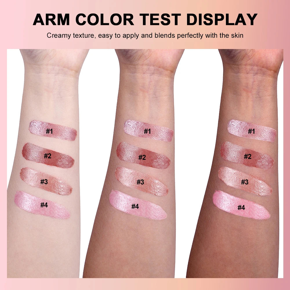 3 In 1 Solid Pearl Blush Cream Monochrome Woman Blush Paste Cheek Ulti-purpose For Eyes Lips Makeup Blush Stick Korean Cosmetics - AliExpress 66
