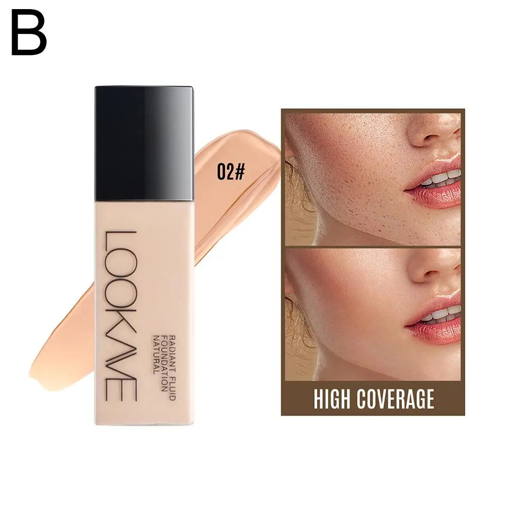 LOOKAVE Liquid Foundation Long Lasting Full Coverage Natural Matte Liquid Foundation Moisturizing Concealer CC Cream Base Makeup - AliExpress 66