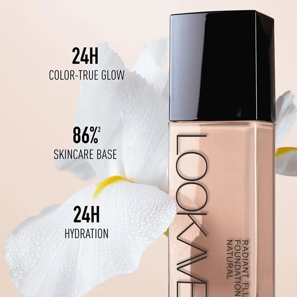 LOOKAVE Liquid Foundation Long Lasting Full Coverage Natural Matte Liquid Foundation Moisturizing Concealer CC Cream Base Makeup - AliExpress 66