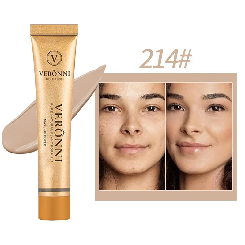 Concealer Makeup, 14 Shades Full Coverage Concealer Tube, Long Lasting Waterproof Concealer for Dark Circles, Acne Scars, Tattoo