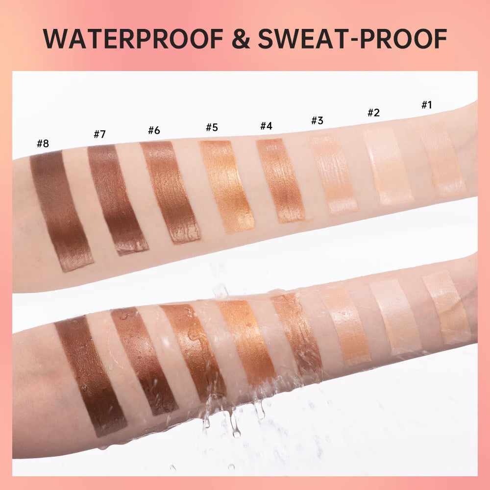 Halo Glow Liquid Filter Liquid Highlighter Face Contouring Pearlescent Makeup Brightener Bronzer Glow Body Face Contour Shimmer - AliExpress 66