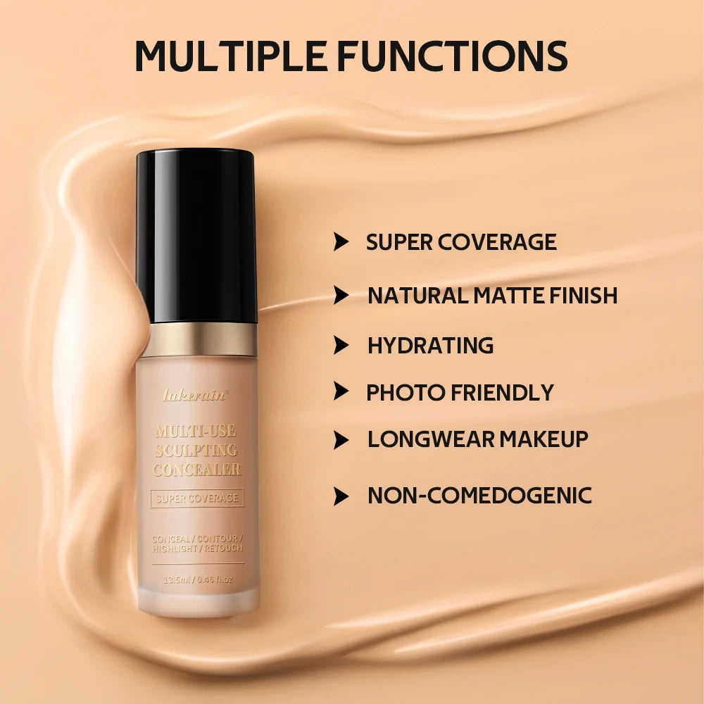 Super Coverage Concealer Multi-Use Cream Oil Free Highlight Covers Dark Circles Long-lasting Natural Matte Finish Long Wear Make - AliExpress 66