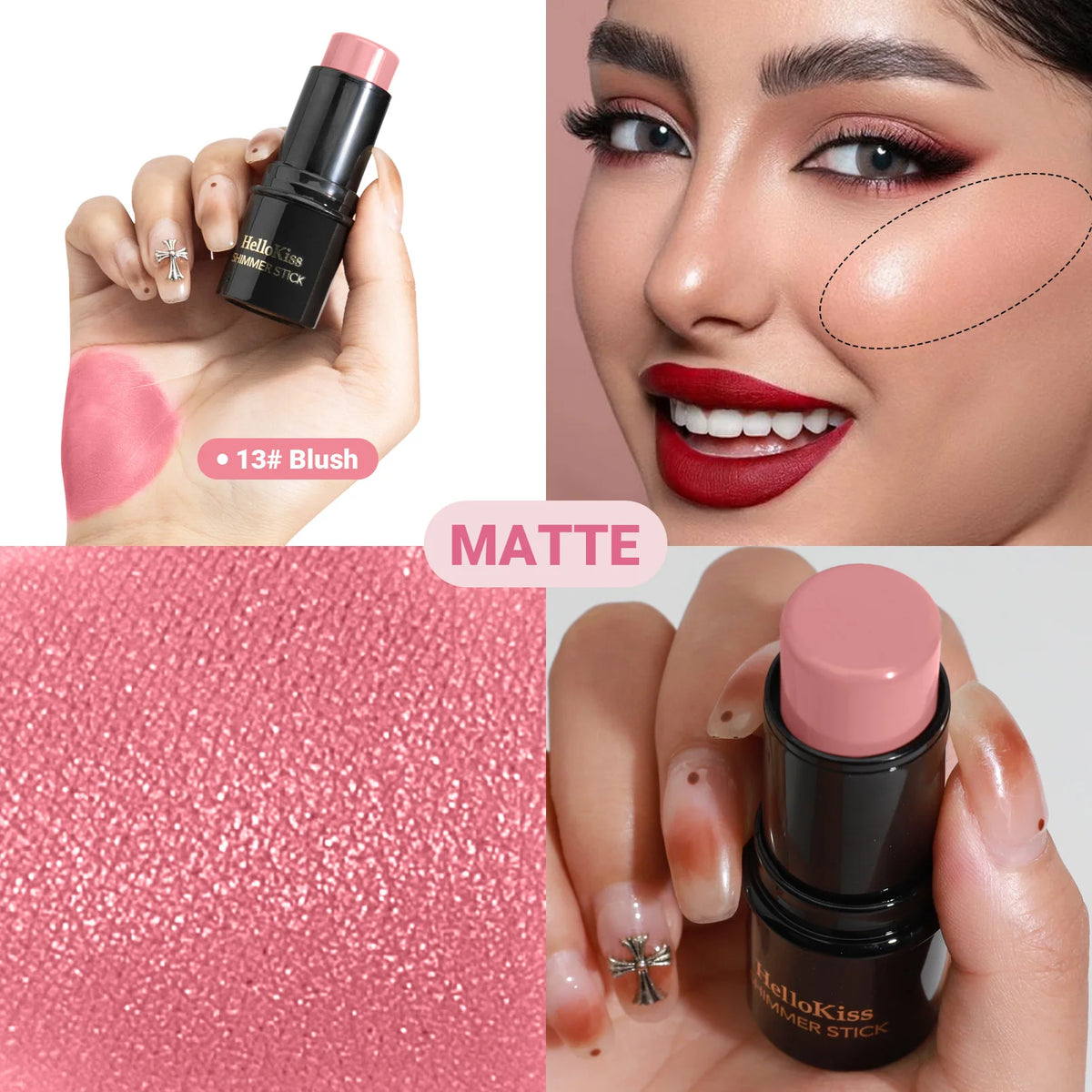 15 Color Waterproof Shimmer Face Bronzer Highlighters Glitter Corrector Contour Illuminator Stick Creamy Blush Makeup Cosmetics - AliExpress 66