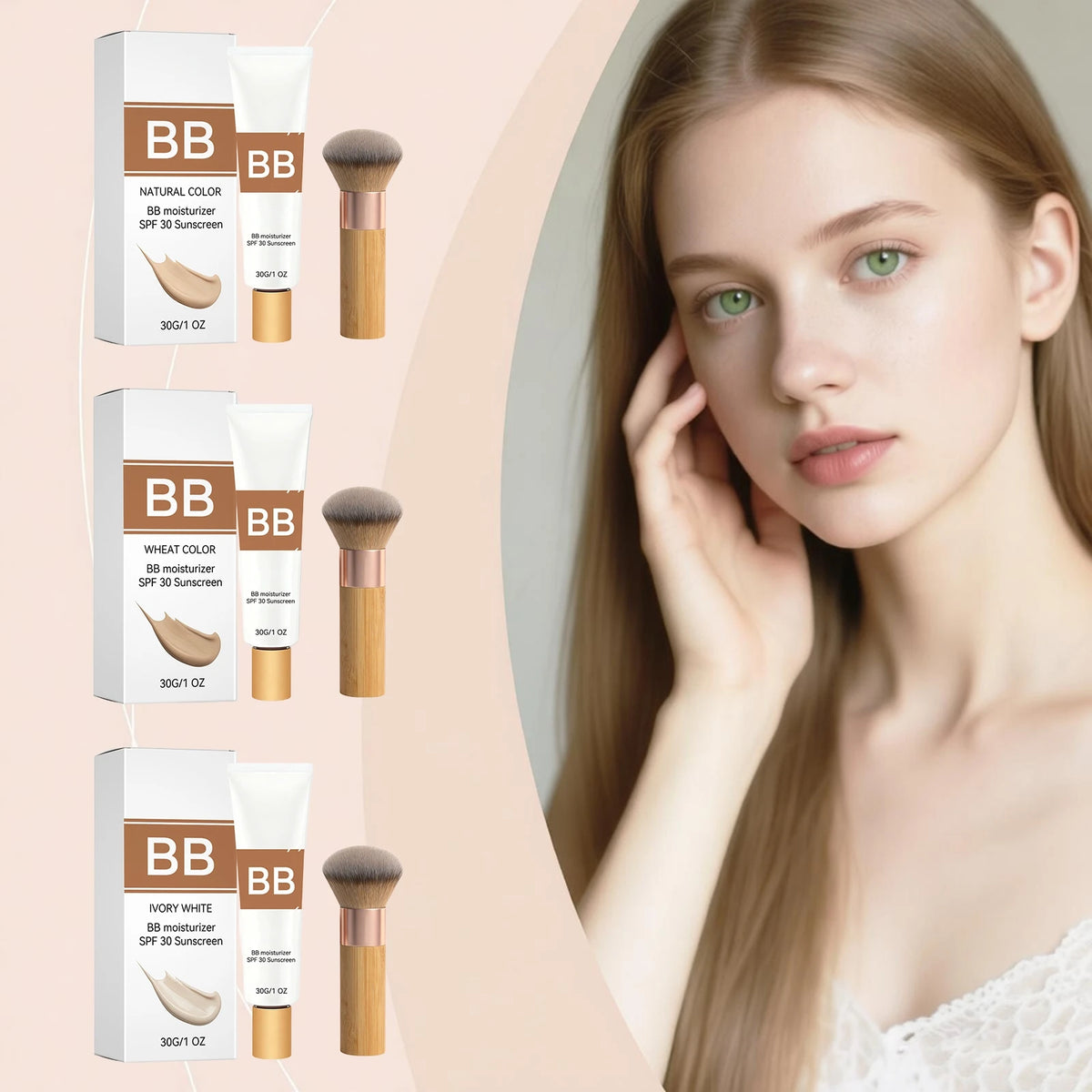 Sunscreen BB Cream Serie Long Time Moisturize Concealer Pores Cover Blemishes Cosmetics Waterproof And Sweat Proof Makeup Tool - AliExpress 66