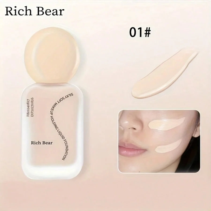 Rich Bear Long Lasting Foundation Hydrating Lightweight Waterproof Natural Coverage for Daily and Party Makeup - AliExpress 66