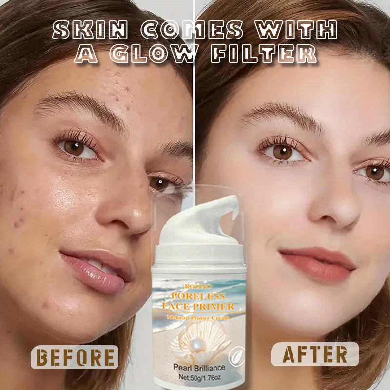 Rozino Pore-hiding & Mild Oil-control Primer, Perfectly Illuminating, Long-lasting Oil Control Without Greasiness, Create Makeup